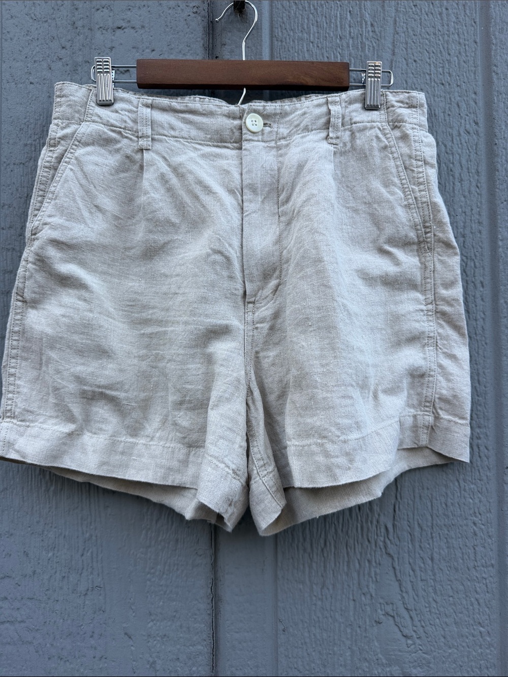 Alex Mill Casual 100% Linen Shorts Size: 10